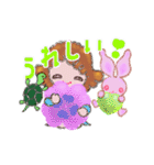 少女とうさぎとカメ、大の仲良しトリオ 2（個別スタンプ：9）