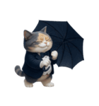 スーツを着た太った猫 (NT)（個別スタンプ：3）