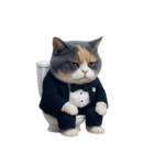 スーツを着た太った猫 (NT)（個別スタンプ：32）