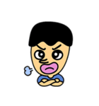 鼻の長い男の人 日本語（個別スタンプ：12）