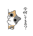 ねこぽっくるパステル三毛【友達】（個別スタンプ：5）