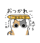 ねこぽっくるパステル三毛【友達】（個別スタンプ：17）