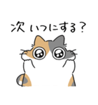 ねこぽっくるパステル三毛【友達】（個別スタンプ：25）