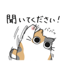 ねこぽっくるパステル三毛【友達】（個別スタンプ：34）