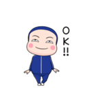 青ジャータイツ【返信】【ポップアップ】（個別スタンプ：9）