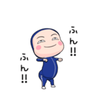 青ジャータイツ【返信】【ポップアップ】（個別スタンプ：24）
