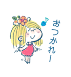 水森亜土 トークの始まりに使えるスタンプ（個別スタンプ：6）