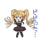 金髪ゴスロリの女の子★ホラー鑑賞（個別スタンプ：4）