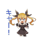 金髪ゴスロリの女の子★ホラー鑑賞（個別スタンプ：9）