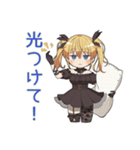 金髪ゴスロリの女の子★ホラー鑑賞（個別スタンプ：11）