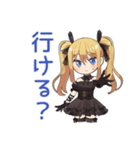 金髪ゴスロリの女の子★ホラー鑑賞（個別スタンプ：13）