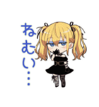 金髪ゴスロリの女の子★ホラー鑑賞（個別スタンプ：18）