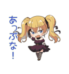 金髪ゴスロリの女の子★ホラー鑑賞（個別スタンプ：33）
