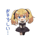 金髪ゴスロリの女の子★ホラー鑑賞（個別スタンプ：35）