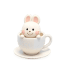おはうさ再び【ダジャレでぷっくり3D】（個別スタンプ：28）