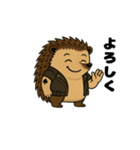 渋カワ☆ハリネズミ（個別スタンプ：3）