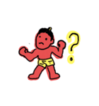 動くオニ（個別スタンプ：7）