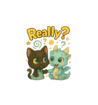 動くドラゴンとアルビとパンダ（個別スタンプ：2）