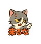 ハチワレ猫の毎日使えるネガティブスタンプ（個別スタンプ：13）