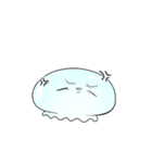 【ネガティブ】なんだかゆるいクラゲ（個別スタンプ：21）
