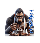 ゴリラ×たこ焼き！3Dリアル！関西弁（個別スタンプ：31）