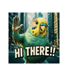 マッスルインコ！（個別スタンプ：3）