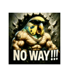 マッスルインコ！（個別スタンプ：7）