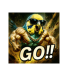 マッスルインコ！（個別スタンプ：9）