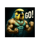 マッスルインコ！（個別スタンプ：11）