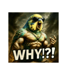 マッスルインコ！（個別スタンプ：16）