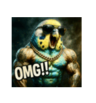 マッスルインコ！（個別スタンプ：17）