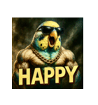 マッスルインコ！（個別スタンプ：20）