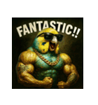 マッスルインコ！（個別スタンプ：21）