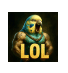 マッスルインコ！（個別スタンプ：22）