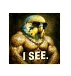 マッスルインコ！（個別スタンプ：25）