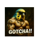 マッスルインコ！（個別スタンプ：28）