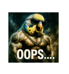 マッスルインコ！（個別スタンプ：30）