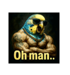 マッスルインコ！（個別スタンプ：31）