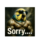 マッスルインコ！（個別スタンプ：32）