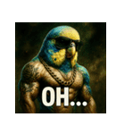 マッスルインコ！（個別スタンプ：34）