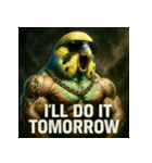 マッスルインコ！（個別スタンプ：36）