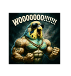 マッスルインコ！（個別スタンプ：40）