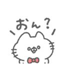 にゃんこりぼん。#5〜ゆるあいさつ〜（個別スタンプ：6）