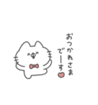 にゃんこりぼん。#5〜ゆるあいさつ〜（個別スタンプ：34）