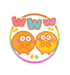 カラフルモンスター♡超かわいいハンコ（個別スタンプ：9）