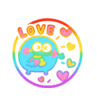 カラフルモンスター♡超かわいいハンコ（個別スタンプ：10）