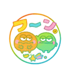 カラフルモンスター♡超かわいいハンコ（個別スタンプ：18）