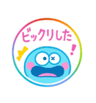 カラフルモンスター♡超かわいいハンコ（個別スタンプ：19）