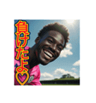 ※サッカーが大好きな♡ゲイの黒人男性（個別スタンプ：30）