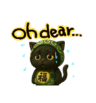 黒猫アルビと仲間たち（個別スタンプ：10）